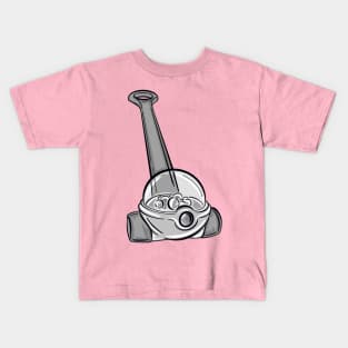 Black And White Corn Popper With Pink Splash Kids T-Shirt